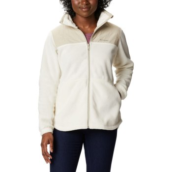 Columbia Ženske Jakne - Sawyer Rapids Overlay Full Zip Fleece Kaki Boja | ZTCW-69124